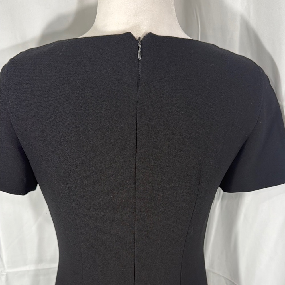Marella Italian Black Mini Dress Short Sleeve Size 4 - Picture 7 of 8